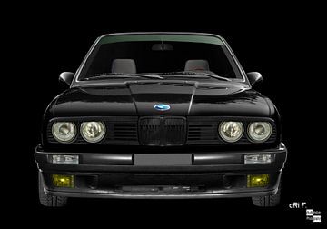 BMW 3 Reeks Type E30 in donker zwart