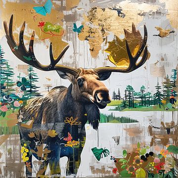 Schilderij Eland Natuur