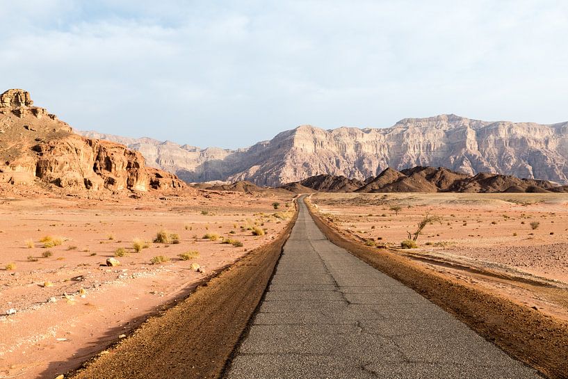 road in timan national park in south israel near eilat by ChrisWillemsen