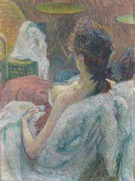 Het model rustend (voorkant), Henri de Toulouse-Lautrec