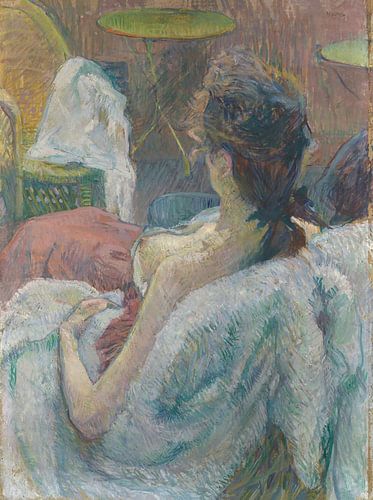 Het model rustend (voorkant), Henri de Toulouse-Lautrec