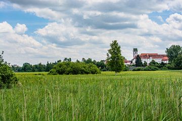 Bad Buchau : Uitzicht op het kasteel ( Reha Schlossklinik ) van Michael Nägele