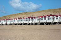 Strandhütten am Strand von Egmond aan Zee von Ronald Smits Miniaturansicht