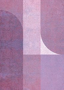 TW Living - Abstract art HANNA aubergine