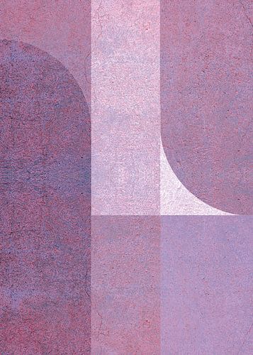 TW Living - Abstract art HANNA aubergine