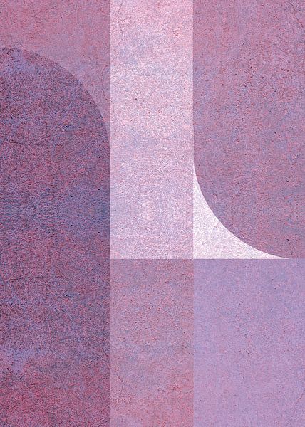 TW Living - Abstract art HANNA aubergine van TW living