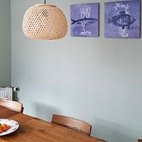 Klantfoto: Delftsblauwe sardine van Jadzia Klimkiewicz, op HD Metal