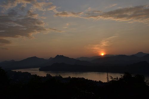 Laos zonsondergang