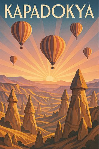 Majesteit luchtballon Cappadocië