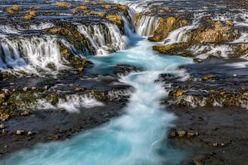 Bruarfoss in Iceland by Dieter Meyrl