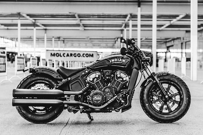 Indian Scout Bobber Black van Westland Op Wielen