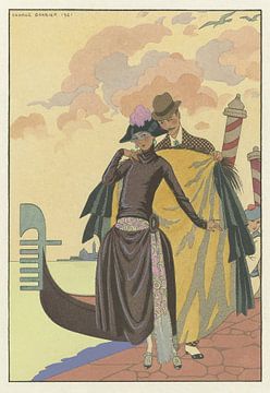 George Barbier – Elle et Lui ; France XXe siècle (1922) von Peter Balan