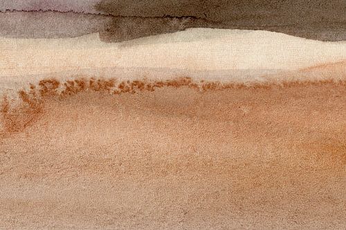 Wabi-sabi. Abstract minimalistisch landschap schilderij