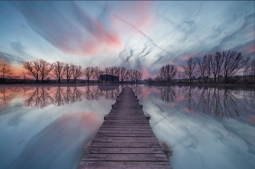 Blaue Stunde am Weiher von Markus Weber