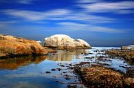 Reflectie van wolken aan de kust van Kaapstad van Heleen van de Ven thumbnail