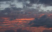 pink grey sky