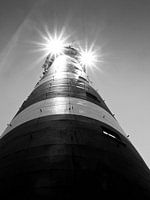 Vuurtoren Ameland in zwartwit