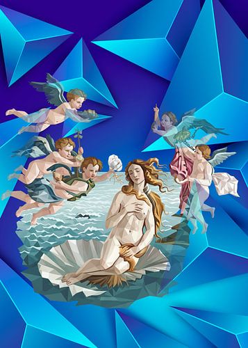 The Birth of Venus Lowpoly