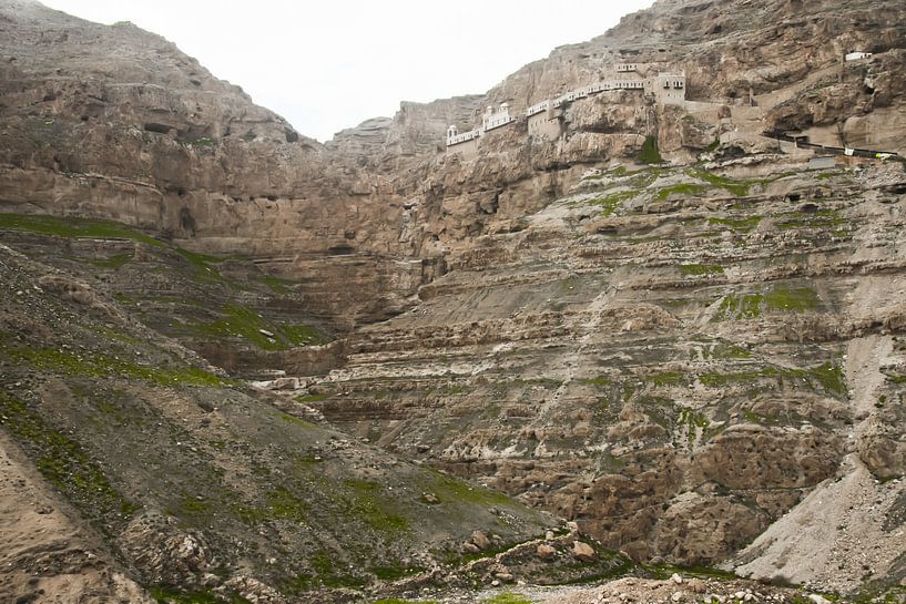 Monastery of temptation on the rock, a place where according to legend the devil tempted Christ, Sto by Michael Semenov