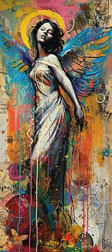 Radiant Angel Aura | Urban Angel Art by Blikvanger Schilderijen