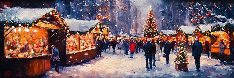 Weihnachtsmarkt Magic von Wunderbare Kunst