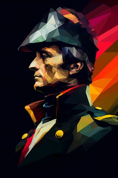 Napoleon Bonaparte Abstract Vision of Napoleon Bonaparte by Art & Soul Creations