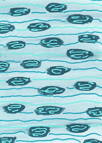 Abstracte blauwe waterrimpels