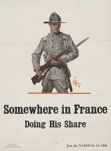 Somewhere in France, he does his part by Atelier Liesjes