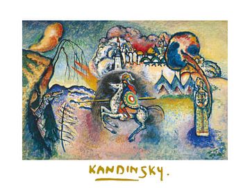 Sint Joris met Draak van Wassily Kandinsky van Peter Balan