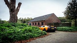 Oranje Lamborghini Murcielago LP670-SV van Ansho Bijlmakers