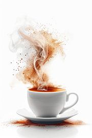 eine Tasse Kaffee oder Cappuccino von Egon Zitter