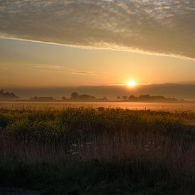 Zonsopgang vlakbij Noordermolen in Noorddijk van Fred en Roos van Maurik