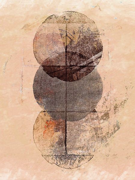 Scandinavian minimalism Earthy Beige Rose by Mad Dog Art