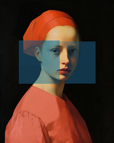 Klassisches Porträt mit einem Hauch von Neon