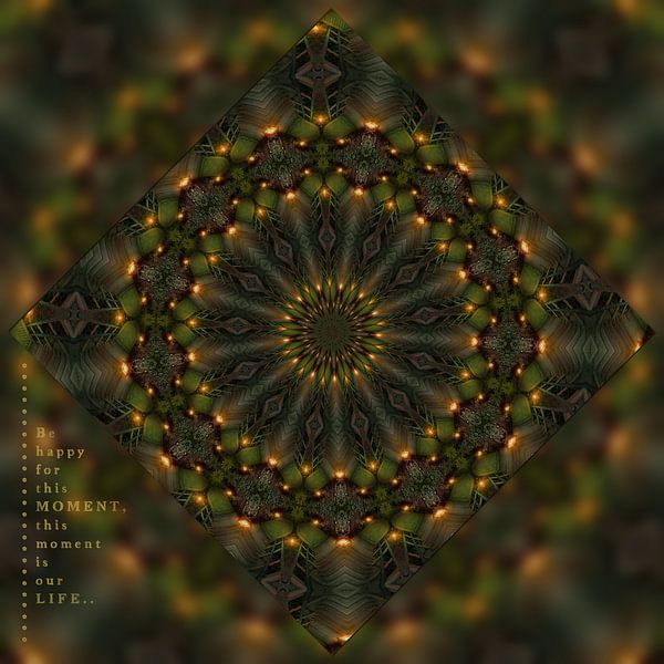 Kaleidoscope with text by Carla van Zomeren