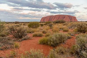 Sonnenaufgang Uluru (Ayers Rock), Australien von Troy Wegman