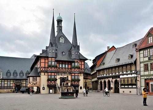 Hôtel de ville historique de la ville de Wernigerode de l'année 1420