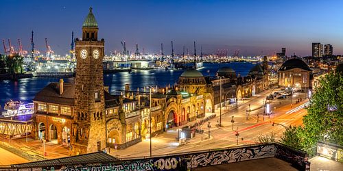 Panorama du port de Hambourg