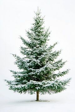 Winterkerstboom van Poster Art Shop