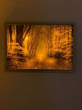 Klantfoto: De rand van de herfst van Tvurk Photography, op canvas
