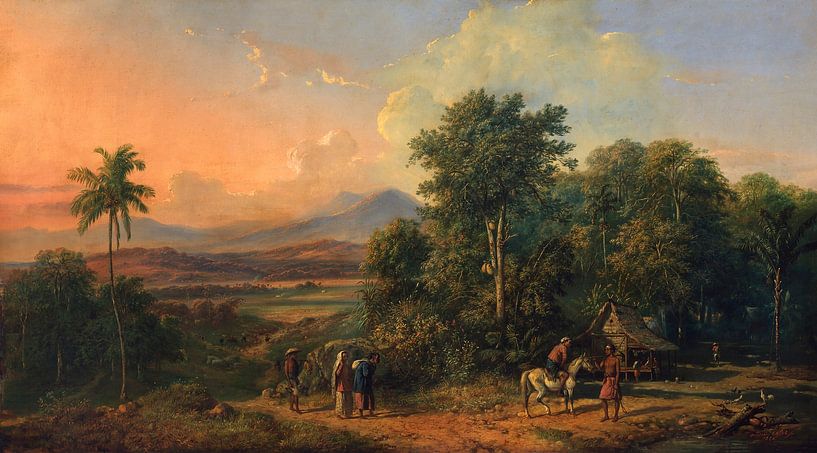 Forest and Native House, Raden Saleh by Masterful Masters