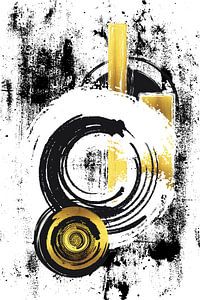 Abstrakte Malerei Nr. 33 | gold