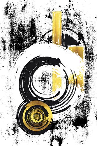 Abstracte schildering nr. 33 | goud