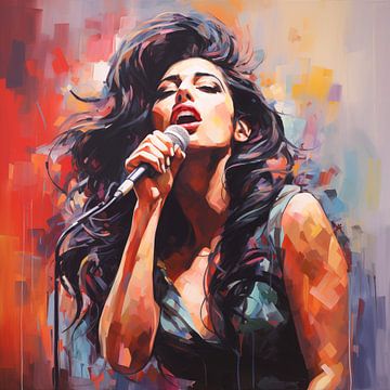 Amy Winehouse van Koffie Zwart