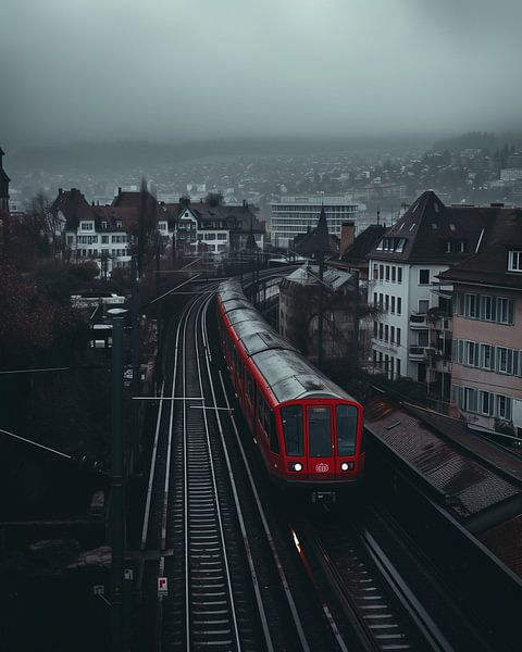 Schnellbahn Stadtmystik von fernlichtsicht
