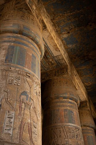 Colorful Egyptian Hieroglyphs
