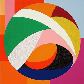 Abstract Schilderij | Kleurrijke Geometrische Schilderij van OMG Art