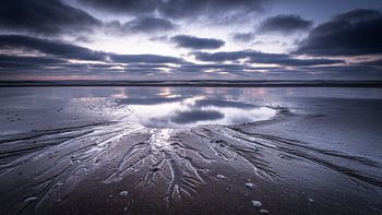 Nach Sonnenuntergang am Strand