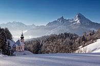 Kerk voor Watzmann in de winter van Dieter Meyrl thumbnail