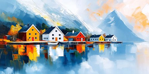 Uitgestrekt fjordenlandschap